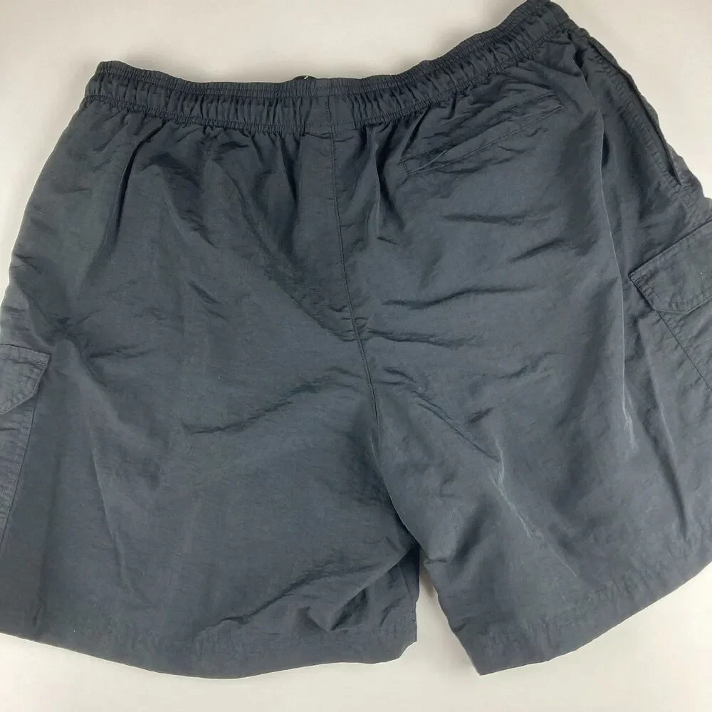 Champion Cargo Shorts Mens XL Black Drawstring Athletic Hiking 7